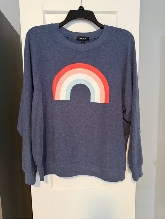 Wildfox Tops - Wildfox Navy Crewneck Tee with Black Logo Tag